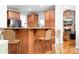 Modern kitchen featuring granite countertops, stainless steel appliances, and eat-in breakfast bar at 730 Oak Ridge Farms Cir # 14, Newton, NC 28658