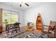 Office space featuring hardwood floors and a decorative canoe shelf at 730 Oak Ridge Farms Cir # 14, Newton, NC 28658