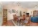 Elegant dining room with hardwood floors and a dining table with seating for six at 752 Pinebough Ln, Rock Hill, SC 29732