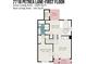 First floor floor plan showcasing the layout of the living spaces, kitchen and back patio at 7718 Petrea Ln, Charlotte, NC 28227
