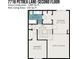 Second floor floor plan showing the layout of the bedrooms and bathrooms at 7718 Petrea Ln, Charlotte, NC 28227