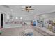 Bright playroom with a large sofa, plenty of toys and skylights for natural lighting at 7730 Burning Ridge Dr, Stanley, NC 28164