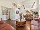 Bright, airy living room with two story ceiling and hardwood flooring at 7923 Shiny Meadow Ln, Charlotte, NC 28215