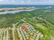 Aerial view of the community featuring a lake nearby with neighborhood location at 9109 Loch Glen Way, Charlotte, NC 28278