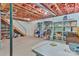 Spacious unfinished basement with shelving, exposed ceiling and potential for storage or customization at 1009 Catawba Valley Se Blvd, Hickory, NC 28602