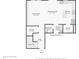 First floor plan showing kitchen, living room, breakfast nook, bathroom, and stairs at 104 Trellis Ln, Troutman, NC 28166