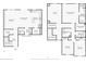 Combined first and second floor plans including bedrooms, living areas, and bathrooms at 104 Trellis Ln, Troutman, NC 28166