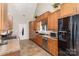 Stylish kitchen with stainless steel appliances, and beautiful cabinetry at 14807 Middlesborough Dr, Matthews, NC 28104