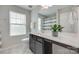 Bathroom features a vanity with granite countertop and updated fixtures at 1507 Arcadia Bluff Dr, York, SC 29745