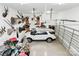 Finished garage with ample space for a car and storage at 162 Kenway Loop, Mooresville, NC 28117
