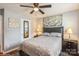 Bedroom with decorative lights and art at 2772 Sherrills Stream Dr, Sherrills Ford, NC 28673