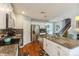 Modern kitchen with granite countertops, stainless steel appliances, and a functional island at 2772 Sherrills Stream Dr, Sherrills Ford, NC 28673