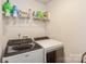 Efficient laundry room featuring modern, high-capacity washer and dryer set plus ample storage space at 2772 Sherrills Stream Dr, Sherrills Ford, NC 28673