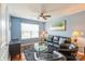 Comfortable sitting area with blue walls at 2772 Sherrills Stream Dr, Sherrills Ford, NC 28673