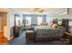 Comfortable main bedroom with blue walls at 2772 Sherrills Stream Dr, Sherrills Ford, NC 28673