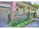 Charming covered front porch, stone accents, and well-maintained landscaping at 3009 Thayer Dr, Waxhaw, NC 28173