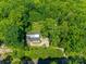 Aerial view of the house nestled among lush trees at 3243 Farmcrest Ct, Fort Mill, SC 29708