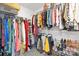 Walk-in closet with organized shelving, hanging rods, and storage for clothing, shoes, and accessories at 363 Cedar Knoll Cir, Pineville, NC 28134