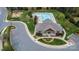 Aerial view of community pool, clubhouse, playground, and green spaces at 4071 Thames Cir, Fort Mill, SC 29715