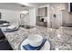 Beautiful granite countertops, stainless steel sink, and open layout offer space for cooking and entertaining at 507 Newfound Hollow Dr, Charlotte, NC 28214