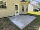 A small concrete patio at 5637 Hedgecrest Pl, Charlotte, NC 28269