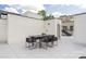 Charming rooftop deck featuring a dining set for outdoor dining and scenic views at 614 Queens Rd, Charlotte, NC 28207