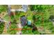 Aerial view highlighting the home's location, the spacious lot, and the serene neighborhood at 709 Weldon Ln, Salisbury, NC 28146