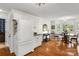 Cozy breakfast room with hardwood floors and views of the outdoors at 709 Weldon Ln, Salisbury, NC 28146