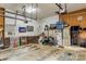 Spacious two car garage with lots of storage and a refrigerator at 709 Weldon Ln, Salisbury, NC 28146