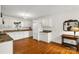 Bright kitchen features white cabinetry, granite countertops, and stainless steel appliances at 709 Weldon Ln, Salisbury, NC 28146