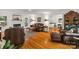 Spacious living room with hardwood floors, fireplace, and open floor plan at 709 Weldon Ln, Salisbury, NC 28146