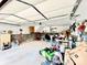 Spacious garage with an unfinished area that could be a workshop or extra storage, awaiting your touch at 970 Mt Moriah Church Rd, China Grove, NC 28023