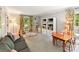 Bright bonus room offering carpet, storage shelves and seating at 10024 Whitethorn Dr, Charlotte, NC 28277