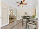 Inviting dining area with access to living spaces, offering a bright and open atmosphere at 11727 Dunham Dr, Matthews, NC 28105
