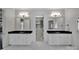 Main bathroom with and sink/vanity, and closet entrance between vanities at 128 Spears Creek Dr, Mooresville, NC 28117