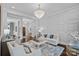 Elegant living room with designer decor and a decorative accent wall with custom millwork at 17924 River Ford Dr, Davidson, NC 28036