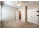 Bedroom with neutral walls, carpet flooring, and a closet for storage at 1876 Yellow Daisy Dr, Matthews, NC 28104