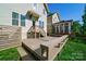 Spacious back deck area with railing overlooking the well maintained lawn at 1909 Summey Ave, Charlotte, NC 28205