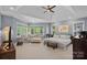 Spacious main bedroom with carpet, large windows, a seating area, and natural light at 19501 River Falls Dr, Davidson, NC 28036