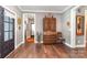 Inviting entryway with hardwood floors, decorative furniture, and stylish accents enhancing the home's appeal at 219 Reese Wilson Rd, Belmont, NC 28012