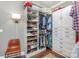 Well-organized walk-in closet with shelves, hanging space, and drawers at 219 Reese Wilson Rd, Belmont, NC 28012