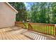 A well-maintained back deck that overlooks a large green lawn with mature trees at 2379 Whitley Rd, Fort Mill, SC 29708