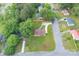 Beautiful aerial view of a home with mature trees and a spacious, well-maintained lawn in a serene neighborhood at 3219 Spring Valley Dr, Gastonia, NC 28052