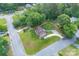 A lovely home with a fenced yard and lush greenery, captured from an aerial view in a quiet neighborhood setting at 3219 Spring Valley Dr, Gastonia, NC 28052