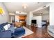 Inviting living area showcasing an open floor plan, seamlessly connected to the kitchen and bedroom at 333 W Trade St # 805, Charlotte, NC 28202