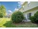 Private backyard with lawn and patio at 3412 Summerfield Ridge Ln, Matthews, NC 28105