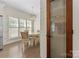 Bright breakfast nook with views of the pantry and backyard at 502 Fly Fisher Dr, Salisbury, NC 28147