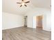 Main bedroom featuring vaulted ceiling and hardwood flooring, perfect for relaxation and comfort at 521 Ellingsworth Ln, Charlotte, NC 28214