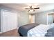 Bedroom featuring a large closet and ensuite bathroom at 1018 Autumn Ln, Hickory, NC 28602