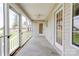 Screened patio with a ceiling fan, offers a relaxing outdoor living space at 110 Carol Lyn Dr, Kings Mountain, NC 28086